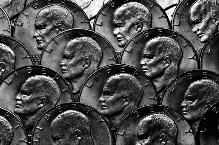 Coins of Silver American Money Cash