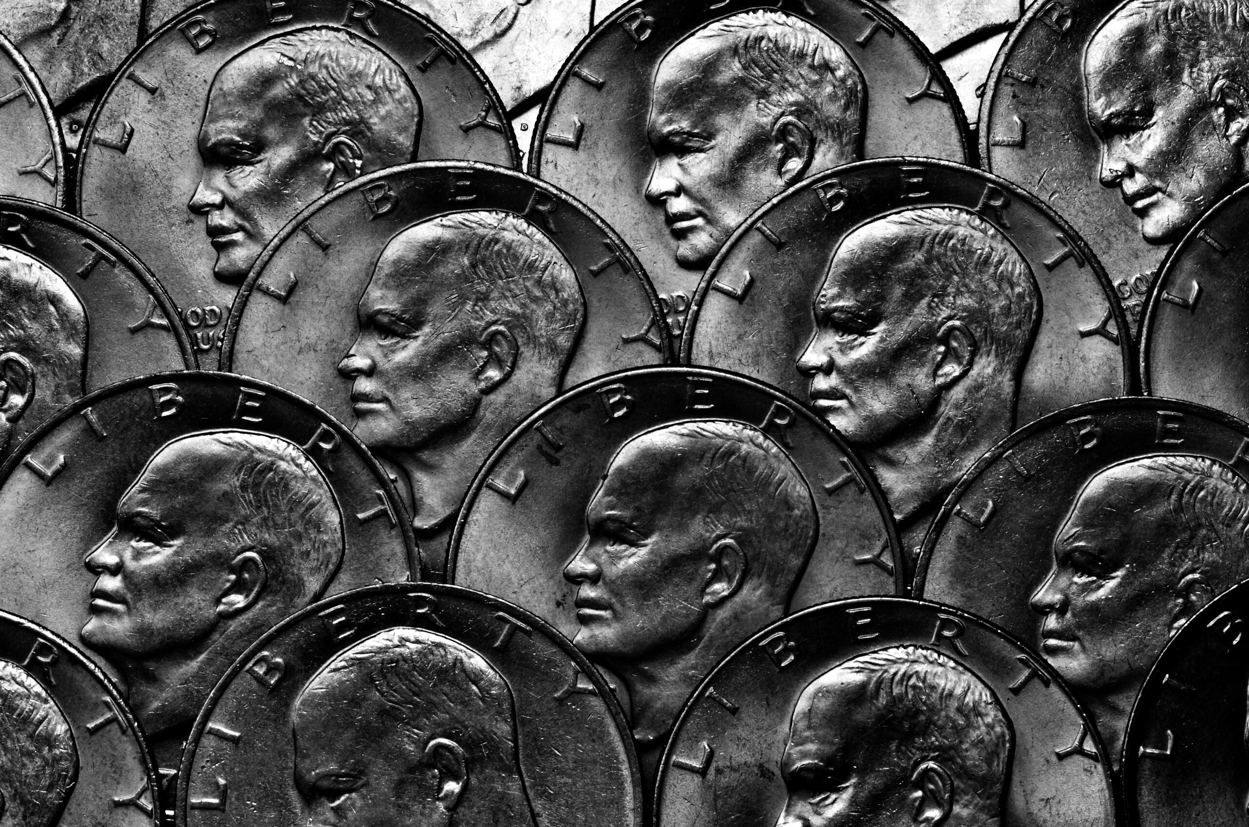 Coins of Silver American Money Cash