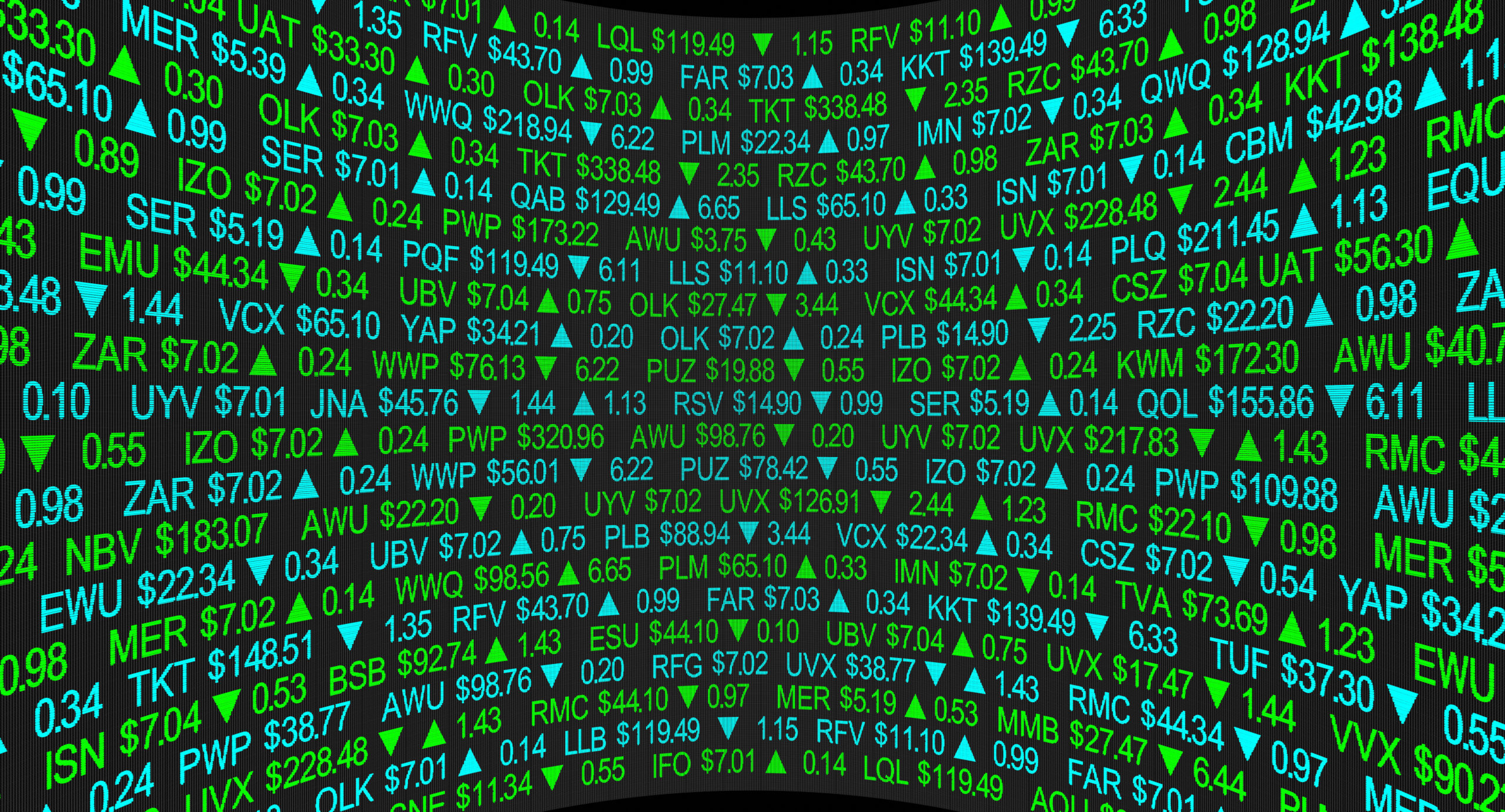 Stock Market Scrolling Share Prices Background 3d Illustration