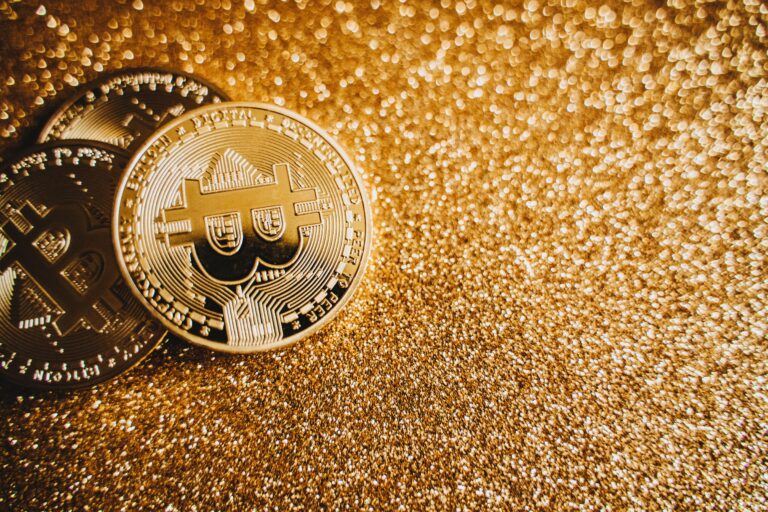 Close up photo of gold coins